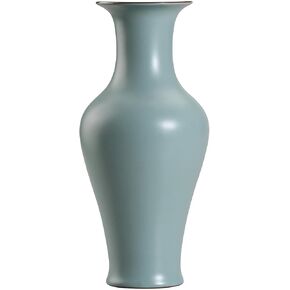 Ru Kiln Style Ceramic Elegant Flower Vase, Pottery Decorative Fresh Flower Vase for Home Decor, Living Room, Table and Shelf Decoration, 8 Inch (TYPEC)