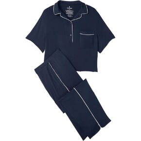 Tommy John Women's Short Sleeve Sleep Top and Pant Set