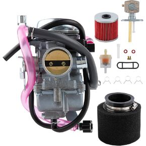 KLF300 Carburetor for KLF300 Bayou 4x4 1986-2005 Kawasaki KLF300 Bayou 2x4 1986-2004 with Air Filter, Oil Filter, Fuel Filter, Fuel Piston Valve