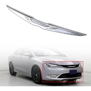 Front Winged Grille Emblem Without Nameplate Chrome Fits for 2015 2016 2017 Ch-ry-s-ler 200 68174585AB