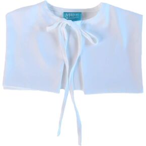 White Square Pilgrim Style Collar (Small, White)