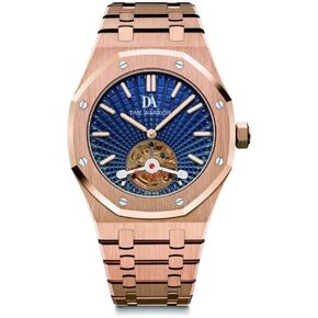 DA Royalty Watches Automatic Tourbillon Movement 316 Stainless Steel Rose Gold, Blue Dial, Automatic Movement, AP Style Men's Watch