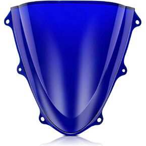 PSLER Windshield Windscreen Double Bubble for Suzuki GSXR600 GSXR750 K11 2011-2024 Blue