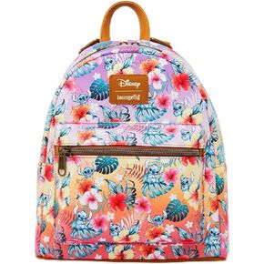 Loungefly Disney Stitch Tropical Flowers Mini Backpack BROWN NONE