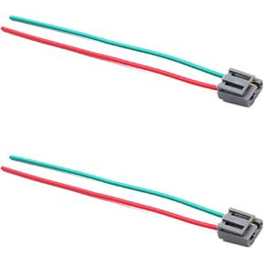 2 PCS Car HEI Distributor Wiring Harness Connection Wire, 12V Power Tach Connector 2-pin Speedometer Wiring Harness, Plug-in Quick Installation Accessories, Compatible with Most Models (Gray)