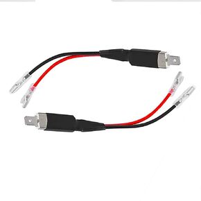DSkoiph 2X H1 Male Extension Wiring Harnes Plug Single Diode LED Headlights Bulb Converter Conversion Connector