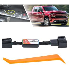 Auto Start Stop Eliminator/Disabler for 2019 2020 2021 Chevy Silverado 1500 GMC Sierra 1500 Engine Auto Stop Disable Error Free Stop-Start Bypass Device Cable