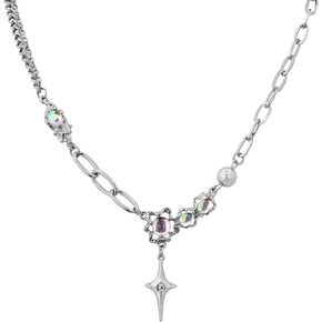Emo Alt Edgy Hippie Grunge Punk Star Necklace Jewelry for Women