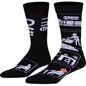 Odd Sox، جوارب رجالية مبتكرة ذات علامة تجارية مضحكة، طاقم المكتب، مقاس كبير للبالغين