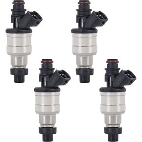Fuel Injector Set of 4 Compatible for Compatible for 1989-1995 Toyota 4Runner Pickup 1993 1994 Toyota T100 2.4L Replaces 23250-35040