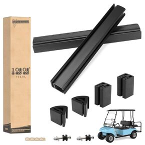 10L0L Golf Cart Windshield Mounting Clips Kit for Club Car DS Precedent 1994-up OEM 101444101 102005801 102163001 Include 12.6" Windshield Sash Clips & Bottom Clips & Retaining Clips Fits 1"x1" Tube