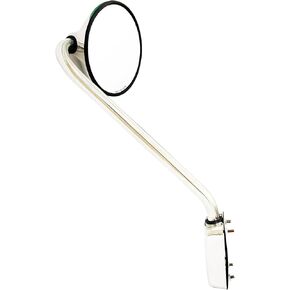 SPLENDID Replacement Hood Mirror for 2013-2019 Kenworth T680, 2010-2016 Peterbilt 579, 2010-2016 Peterbilt 587, 8", R320, Stainless Steel Mirror Head, Left Driver Side (OEM: 7195616) in Kuwait