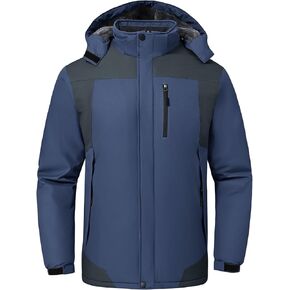 Men’s Skiing Jacket Waterproof windproof Rain Jackets with Hood