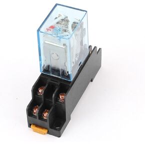 uxcell AC 110V Coil Power Relay 10A DPDT LY2NJ with PTF08A Socket Base