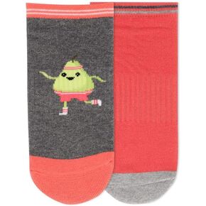 Hot Sox Womens Running Pear Low Cut Socks 2 Pair