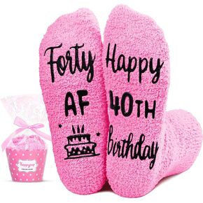 HAPPYPOP Birthday Gifts Ideas for Women - Socks for 40 50 60 70 Year Old Woman, Birthday Gifts for Her Female