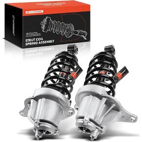 A-Premium Rear Pair (2) Complete Strut & Coil Spring Assembly Compatible with Volvo V70 2001 2002 L5 2.4L, XC70 2003-2007 L5 2.5L, Driver and Passenger Side
