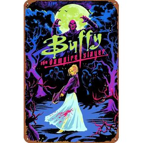 Buffy the Vampire Slayer Movie Poster Retro Metal Sign Vintage Tin Sign for Cafe Bar Home Wall Decor 12 X 8 inch in Kuwait