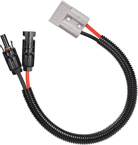 موصل لوحة طاقة شمسية 10AWG إلى كابل موصل الطاقة الشمسية Anderson 50A/600V لمولد الطاقة الشمسية طقم شاحن بطارية (2FT) in Kuwait