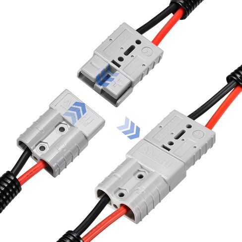 موصل لوحة طاقة شمسية 10AWG إلى كابل موصل الطاقة الشمسية Anderson 50A/600V لمولد الطاقة الشمسية طقم شاحن بطارية (2FT) in Kuwait