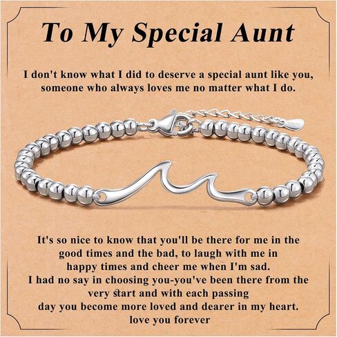 JSJOY 925 Sterling Silver Bracelets for Women Daughter Granddaughter Mom Gifts, Gifts for Mom Grandma Aunt Sister Christmas Birthday Gifts Stocking Stuffers for Teens Women in Saudi Arabia