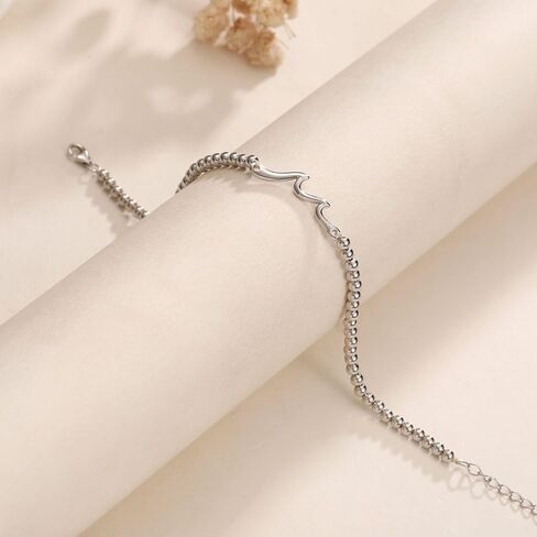JSJOY 925 Sterling Silver Bracelets for Women Daughter Granddaughter Mom Gifts, Gifts for Mom Grandma Aunt Sister Christmas Birthday Gifts Stocking Stuffers for Teens Women in Saudi Arabia