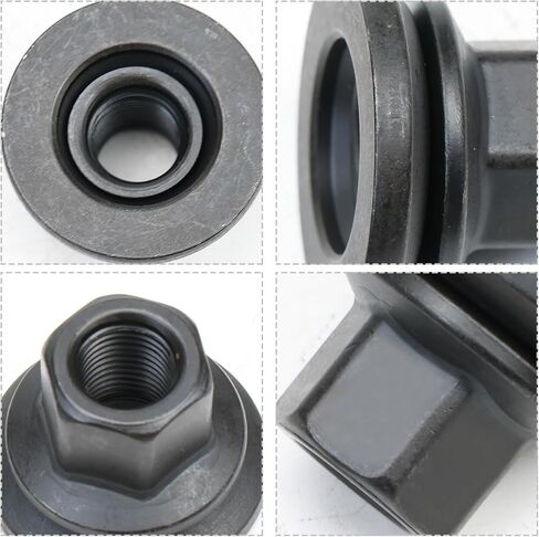 10 قطعة صامولة عروة العجلة 611-936 مناسبة لـ 2012-2022 Ram 3500 4000 4500 5500، M14-1.50 شفة - 22 مم سداسي، طول 28.5 مم، متوسط، 6509424AA in Kuwait