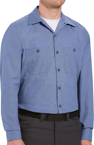 Red Kap Men's Industrial Lined Collar Work Shirt in Saudi Arabia