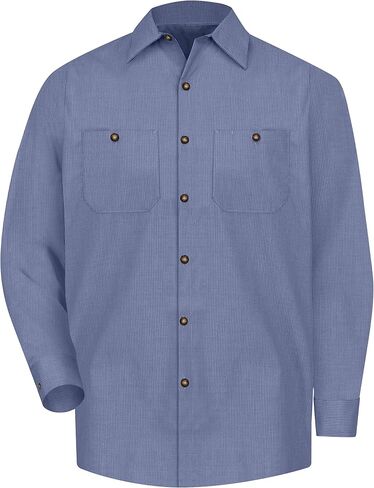 Red Kap Men's Industrial Lined Collar Work Shirt in Saudi Arabia