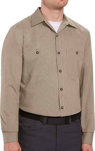 Red Kap Men's Industrial Lined Collar Work Shirt in Saudi Arabia