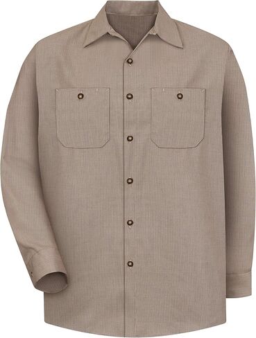 Red Kap Men's Industrial Lined Collar Work Shirt in Saudi Arabia