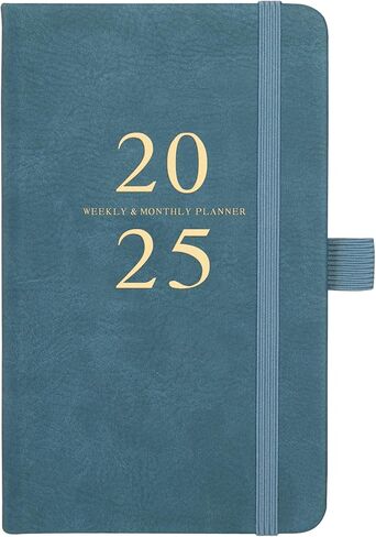 2025 Pocket Planner/Calendar - Pocket Planner 2025, JAN 2025 - DEC 2025, Pocket Calendar 2025 for Purse, 6.3'' × 3.8'', Elastic Bound, Bookmark, Inner Pocket, Agenda Planner with Pen Holder in Saudi Arabia