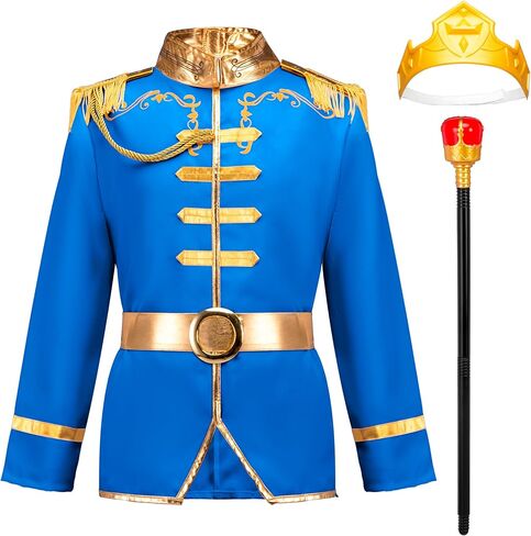 Spooktacular Creations Prince Costume for Boys, Royal Prince Charming Costume for Toddler Kids Halloween Costumes Parties in Kuwait