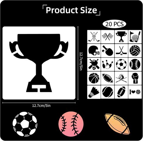 22PCS Baby Shower Stencils for Painting, Baby Theme Painting Templates, Small Animals Template for Painting, 5 Inch Cute Baby Shower Stencils for Onesie Decorating Kit in Saudi Arabia