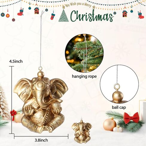 MUMTOP Christmas Ornaments, Resin Christmas Dog Figurines Ornaments Hanging Hand-Crafted Resin Holiday Labrador Golden Retriever Ornament for Christmas Tree Decorations, Set of 3 in Kuwait