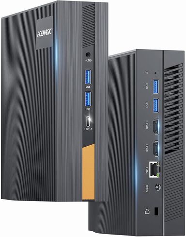 كمبيوتر صغير ACEMAGIC i7-11800H(8C/16T، يصل إلى 4.6 جيجاهرتز) Windows 11، 16 جيجابايت DDR4 512G NvMe SSD أجهزة كمبيوتر صغيرة، كمبيوتر مكتبي صغير يدعم شاشة ثلاثية 4K UHD/WiFi 6/BT5.2 للأعمال/HTPC كمبيوتر صغير in Kuwait