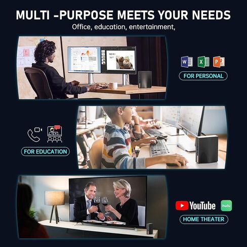 كمبيوتر صغير ACEMAGIC i7-11800H(8C/16T، يصل إلى 4.6 جيجاهرتز) Windows 11، 16 جيجابايت DDR4 512G NvMe SSD أجهزة كمبيوتر صغيرة، كمبيوتر مكتبي صغير يدعم شاشة ثلاثية 4K UHD/WiFi 6/BT5.2 للأعمال/HTPC كمبيوتر صغير in Kuwait