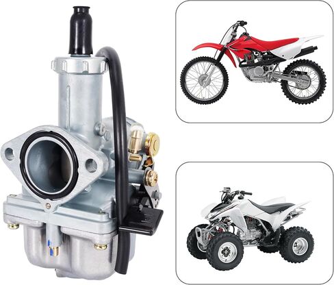 rutu pz26 المكربن ​​26mm استبدال عدة الكربوهيدرات ل xr100 xr100r crf100f trx250 gy6 125cc 50cc atv go-kart الدراجة الترابية، مكربن ​​خنق اليد مع فلتر الوقود خط الوقود الأحمر in Kuwait