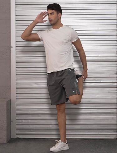Men's Athletic Running Shorts, Quick Dry 7" Lightweight Workout Shorts for Sports, Gym, Basketball and Hiking in Saudi Arabia