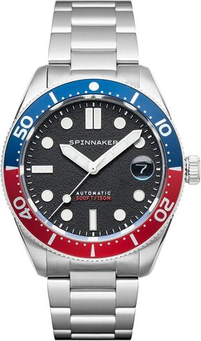 Spinnaker Mens 40mm Croft Mid Size Automatic Watch with Leather or Stainless Steel Srap SP-5100 in Saudi Arabia