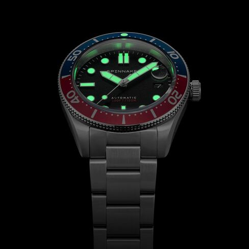 Spinnaker Mens 40mm Croft Mid Size Automatic Watch with Leather or Stainless Steel Srap SP-5100 in Saudi Arabia