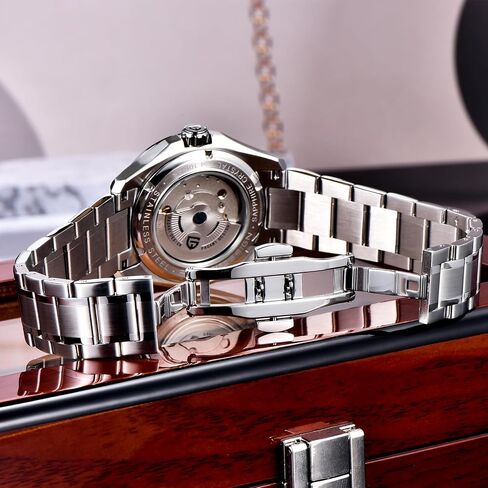 Pagani Design Men's Automatic GMT Mechanical Watch Sapphire Crystal Fixed Bezel Water Resistant 100m Stainless Steel Luminous Sports Men's Watch in Saudi Arabia
