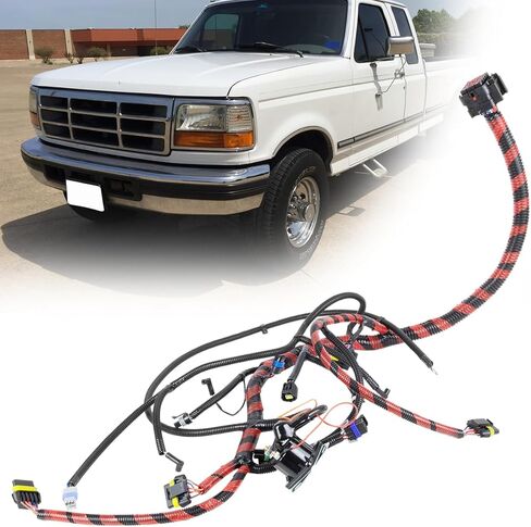 مجموعة أسلاك المحرك F6TZ-9A451-F - متوافقة مع Ford F250 F350 F450 F-Super Duty 7.3L 1994 1995 1996 مجموعة أسلاك محرك الديزل Powerstroke استبدال F6TZ9A451F in Kuwait