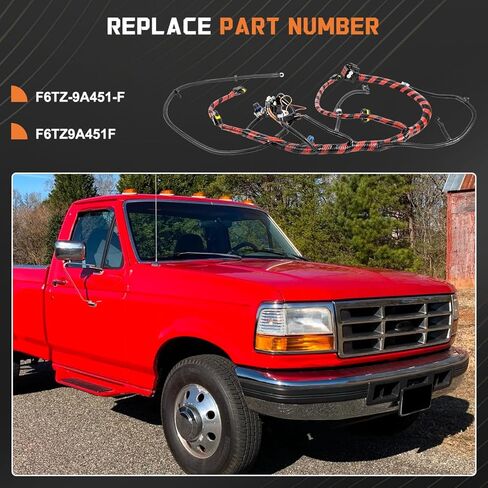 مجموعة أسلاك المحرك F6TZ-9A451-F - متوافقة مع Ford F250 F350 F450 F-Super Duty 7.3L 1994 1995 1996 مجموعة أسلاك محرك الديزل Powerstroke استبدال F6TZ9A451F in Kuwait