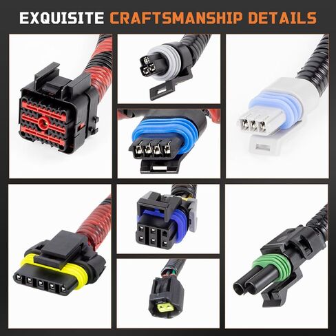 مجموعة أسلاك المحرك F6TZ-9A451-F - متوافقة مع Ford F250 F350 F450 F-Super Duty 7.3L 1994 1995 1996 مجموعة أسلاك محرك الديزل Powerstroke استبدال F6TZ9A451F in Kuwait