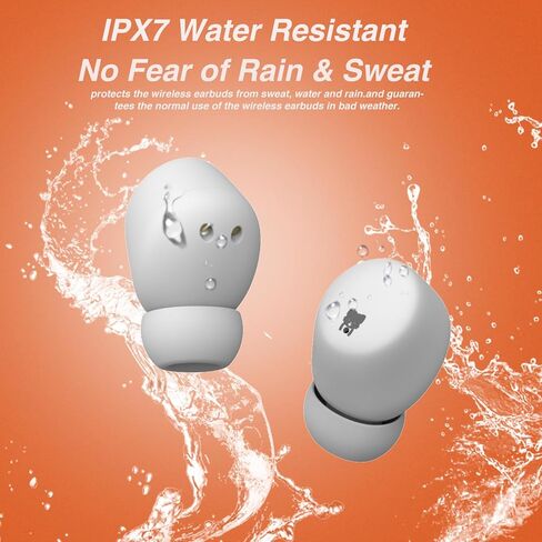 Kids Earbuds, Wireless Bluetooth Girls Boys Headphones with Microphones, 85dB Healthy Volume Control Protect Hearing, Lightweight, Waterproof, 30Hrs Playtime,Earphones for iPad Tablet Computers, Panda in Kuwait