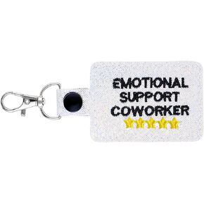 Mabor Coworker Gift, Emotional Support Coworker Keychain Retirement Gifts for Coworkers Women, Emotional Support Coworker Keychain Funny Retirement Gifts for Bestie Female(1 PCS)
