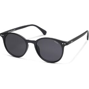 SOJOS TR90 Polarized Small Round Sunglasses for Women Men Vintage Style UV400 Lens SJTR2113