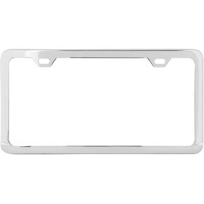 GG Grand General 60403 Black Semi-Gloss Powder Coated License Plate Frame with 2 Holes in Kuwait