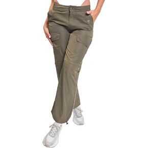 YMI Jeans Women's Nylon Cargo Pants with Bungee Hem
